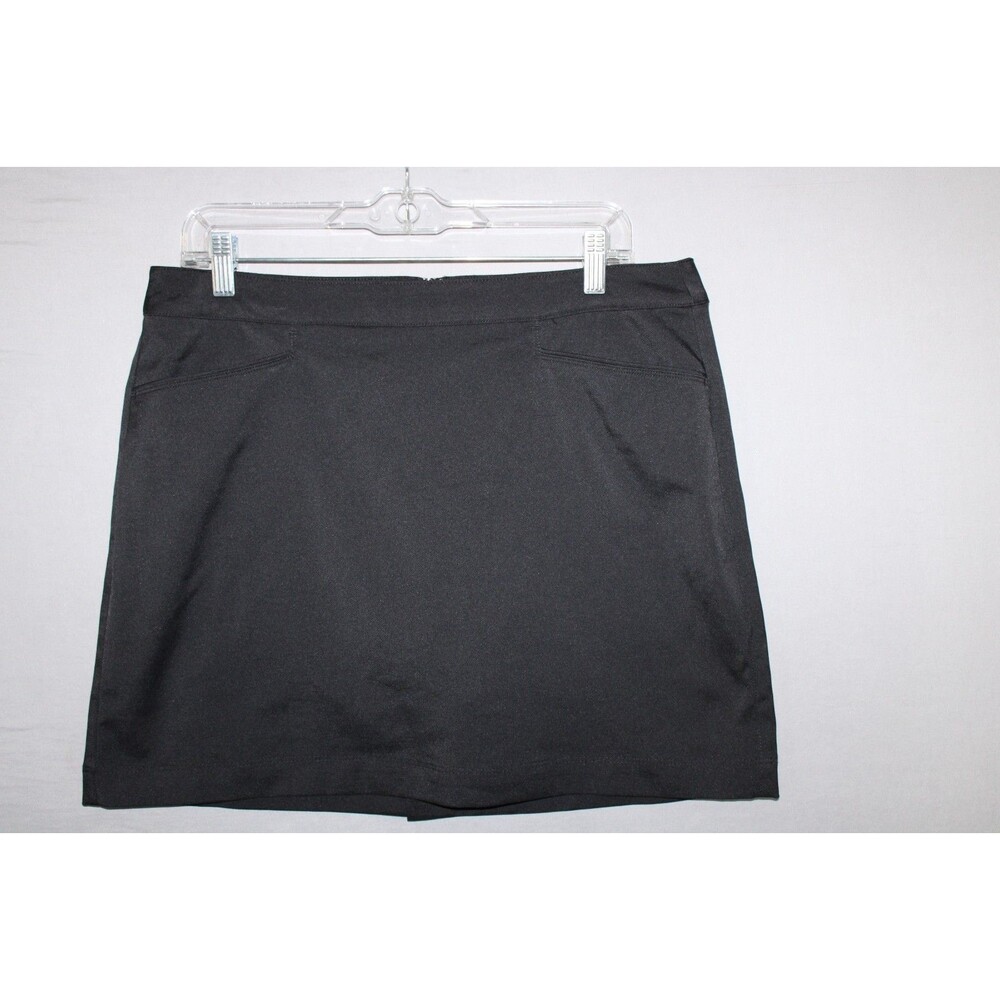 PGA Tour Skort Skirt Womens Size 10 Black Pull On Performance Golf Inside Short